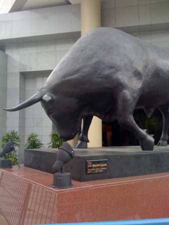 Black Charging Bull