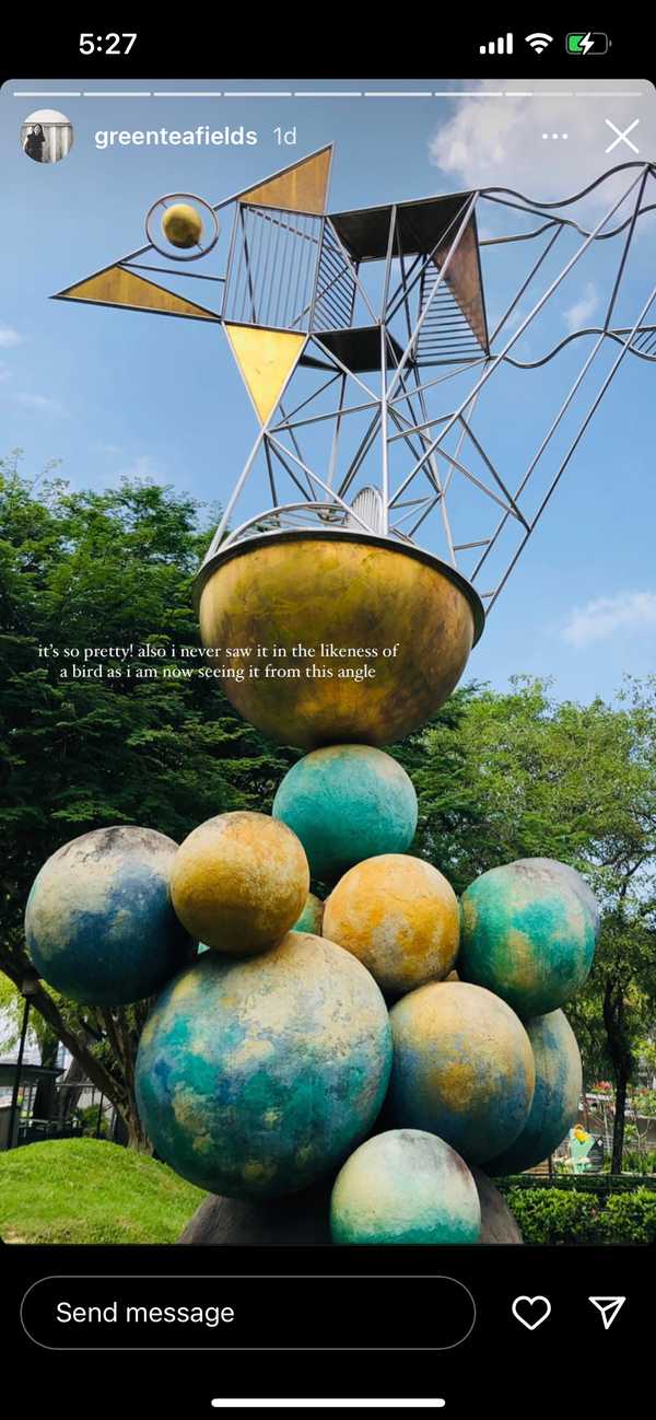 additional photograph of the sculpture on this page